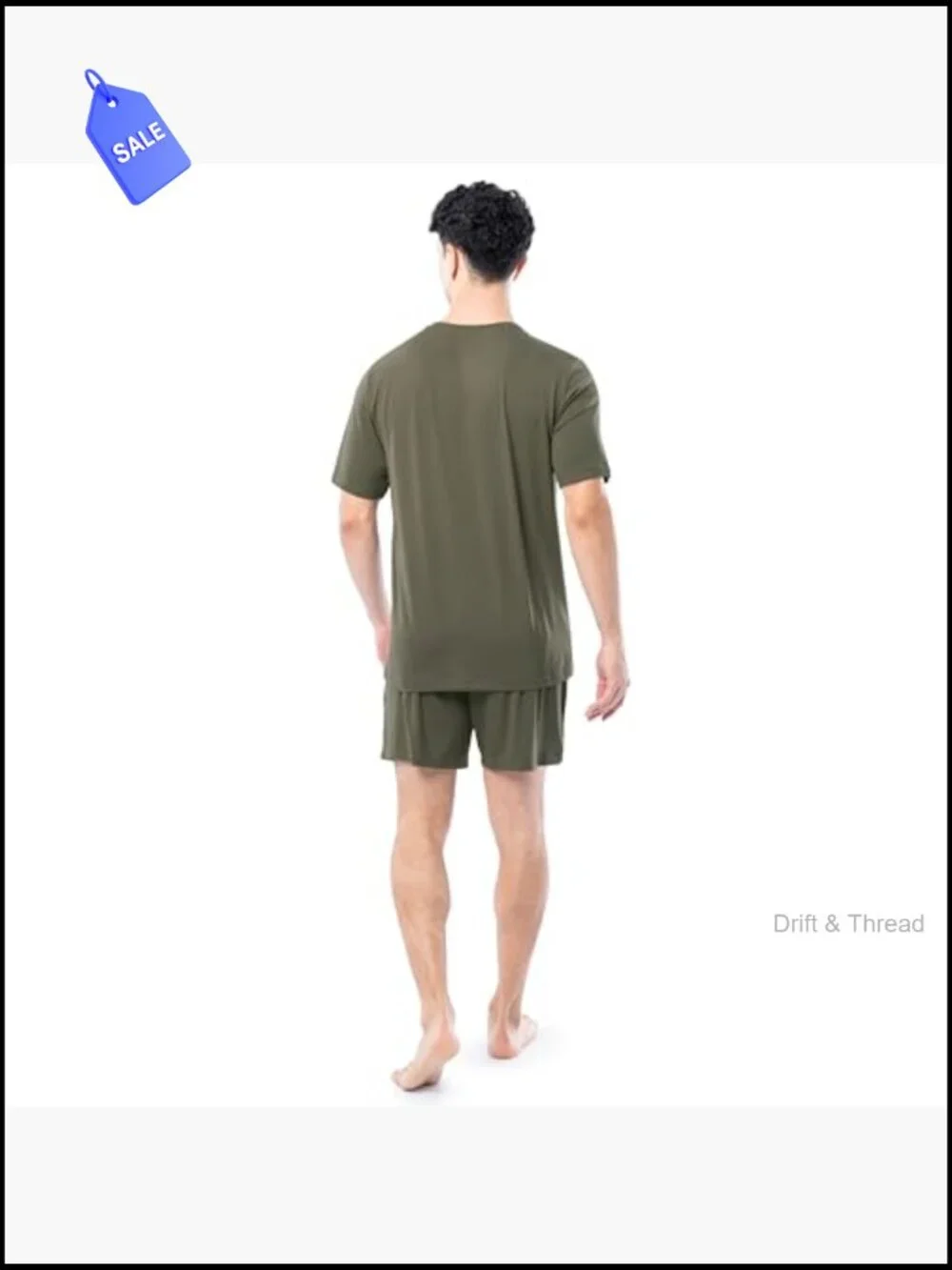 Men's 360 Stretch V-Neck Tee & Short Sleeve Pajama Set - Relaxed Fit